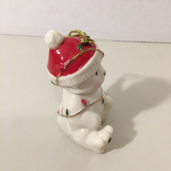 Lenox Very Merry Teddy Bear with Light Strand - Picture 3 of 5